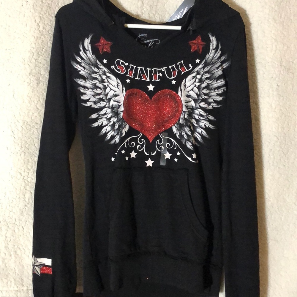Black wing hoodie